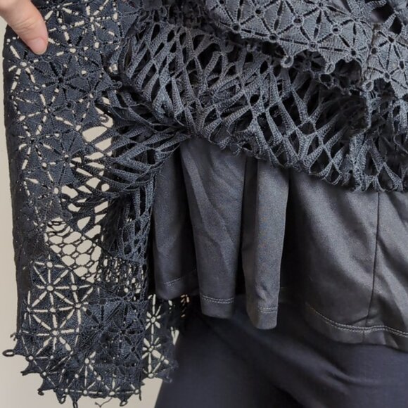 Adiva Crochet Halter Top Vneck Backless Sleeveless Babydoll Summer Party - Picture 6 of 14